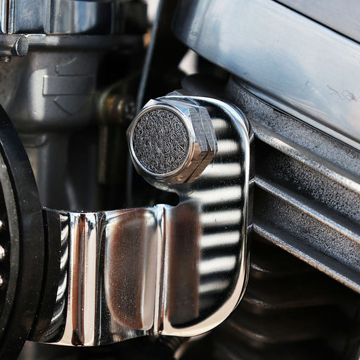 breather bolt mounted on bike