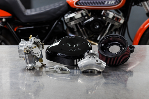 S&S CYCLE Super G Carburetor with Stealth Air Cleaner Kit - Gloss Black - Evolution Big Twin 110-0148