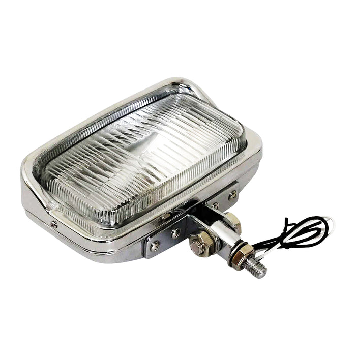 Bates Style Rectangle Headlight - Chrome