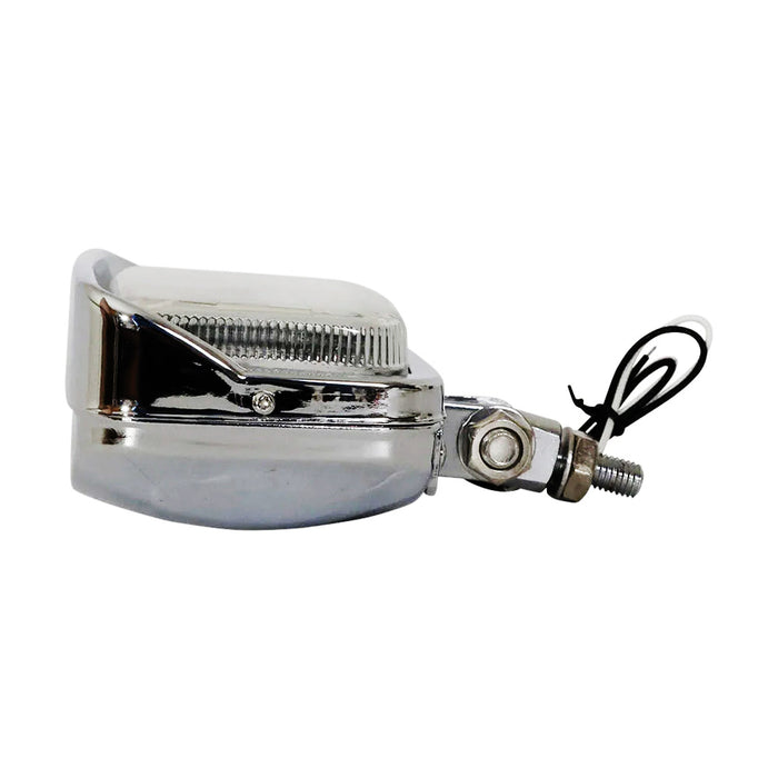 Bates Style Rectangle Headlight - Chrome