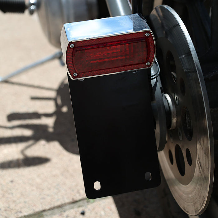 box tail light on motorcycle