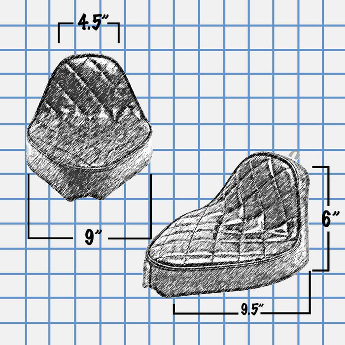 blueprint diamond stitch solo seat dimensions