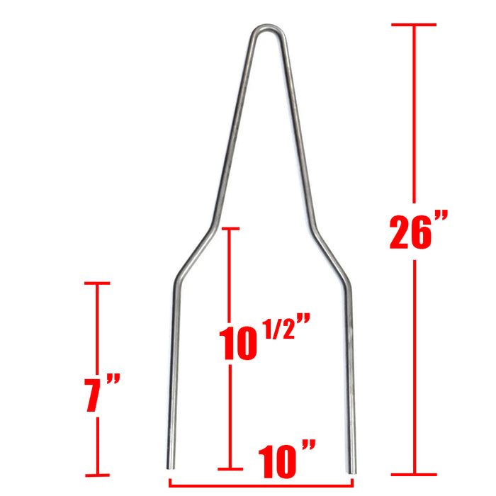 dimensions of short sissy bar