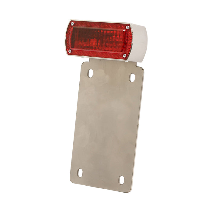 Box Chopper Tail Light Weld-On License Plate Bracket - Vertical