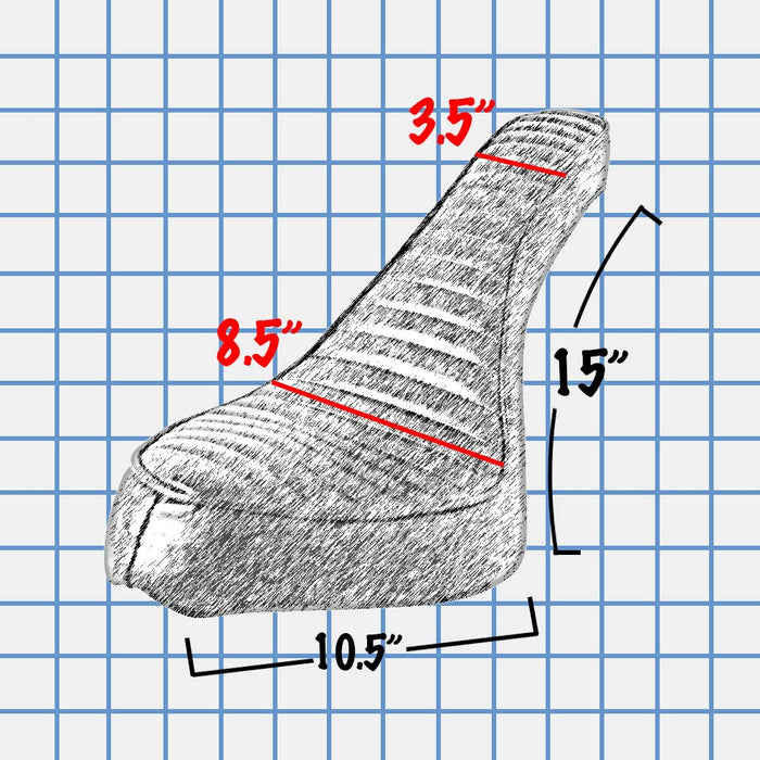 blueprint dimensions cobra seat pleated stitch