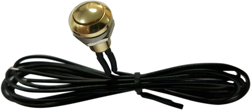DRAG SPECIALTIES Mini Push-Button Switch - Gold 370339