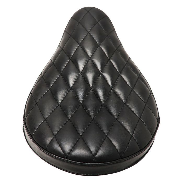 Bates Style Solo Seat - Black Leather - Diamond