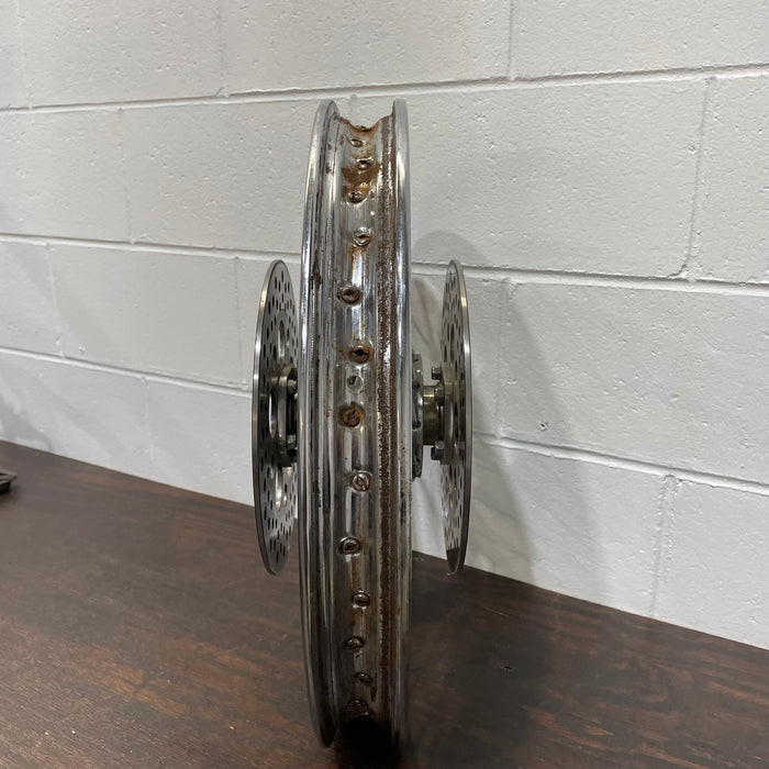 USED - 21" Dual Disk Wide Glide Front Wheel With Rotors