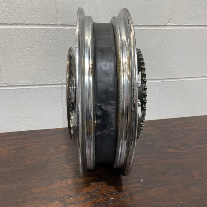 USED - 16" X 3" Rear Wheel 3/4" Axle With Sprocket & Rotor