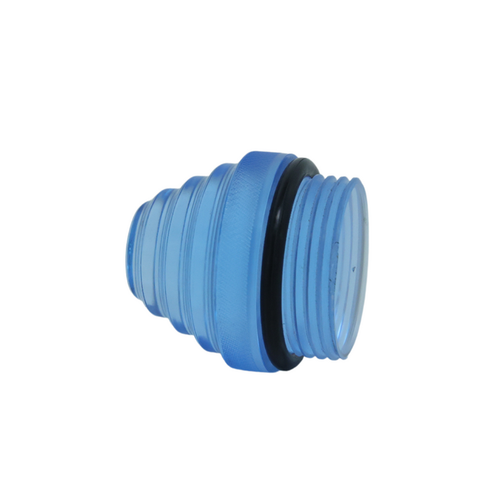 Oil Tank Fill Cap - Blue Stepped Top Cap